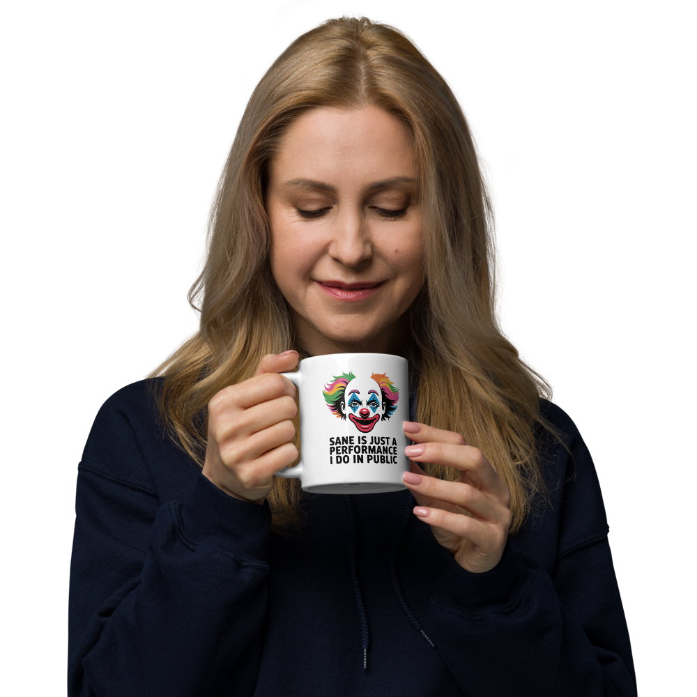White glossy mug